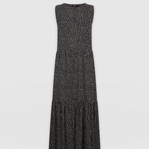 Saint + Sofia Polka Dot Maxi Dress